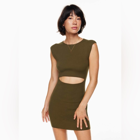 Wilfred Ribbed Cutout Dress - Picture 2 of 4